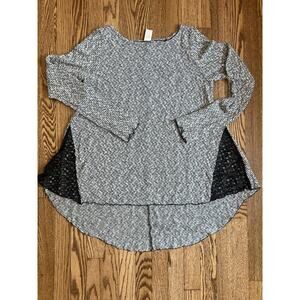 Marigold LA Oversize Top Women's M Lace Woven Asymmetrical Witchy